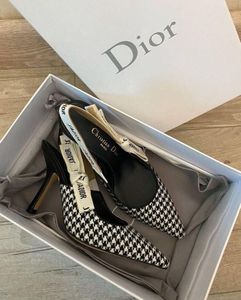 Christian Dior J'Adior Slingback Pump in Houndstooth